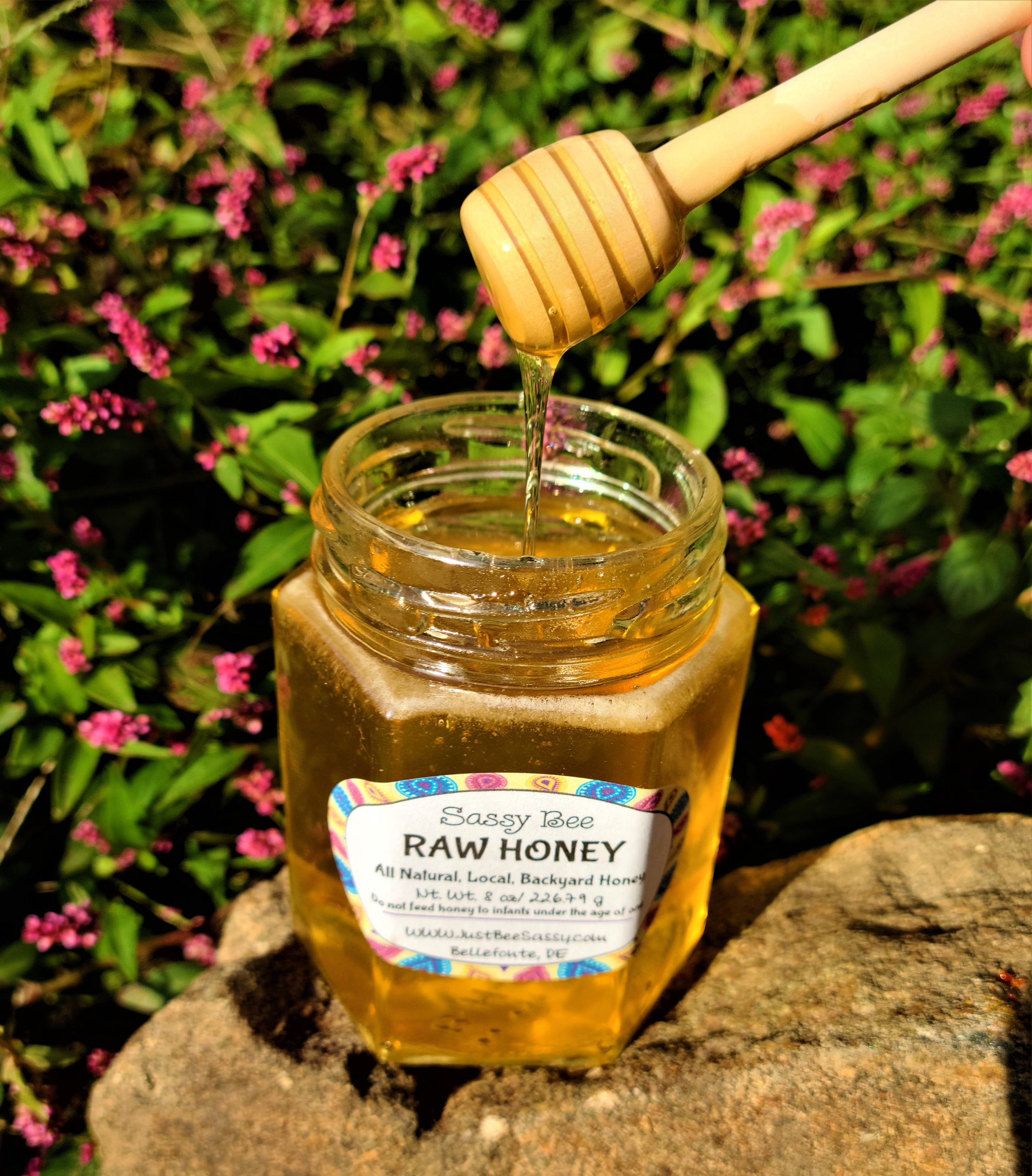 Raw, Unfiltered Honey Sassy Bee